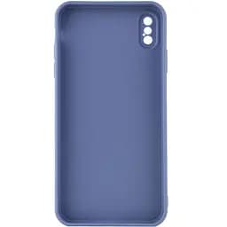 Силіконовий чохол Candy Full Camera для Apple iPhone XS Max (6.5) Блакитний / Mist blue - мініатюра 2