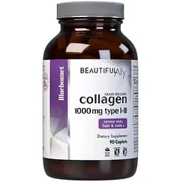 Колаген Bluebonnet Nutrition Beautiful Ally Collagen Type I + III, 90 каплет типів I і III