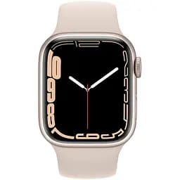 Смарт-годинник Apple Watch Series 7 GPS 41 mm Starlight Sport Band (Grade B) Seller Refurbished - мініатюра 2