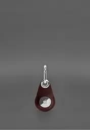 Кожаный чехол для Apple AirTag Бордовый