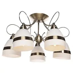 Люстра стельова Brille класична E14 40W BZ (LK-272C/5)