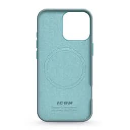 Силиконовый чехол с MagSafe для Apple iPhone 16 Pro, ICON2 MagCase, голубой, противоударный, панель с мягкой подкладкой, защита всего корпуса, поддержка беспроводной зарядки, совместим с защитными стеклами и пленками, ArmorStandart (ARM80194) - мініатюра 2