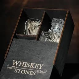 Подарунковий набір віскі Whiskey Stones №12 у дерев'яному пеналі - графин + склянки Selecta - мініатюра 5