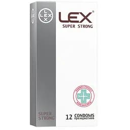 Презервативы Lex Super Strong повышенный уровень надежности, 12 шт. (LEX/Str/12)
