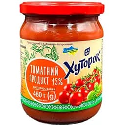 Томатный продукт Хуторок 15% Домашний 480 г