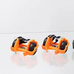 Ролики на пятку No name RS-0029 свет, PU колеса 76 мм, 6 колес Оранжевый (2000989573876)