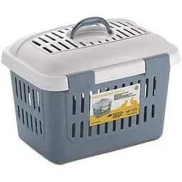 Stefanplast Midi Gulliver - Переноска для животных весом до 5 кг (металлический-синий)