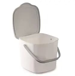 Контейнер для сміття підвісний Snips Kitchen Compost Bin з кришкою та ручкою 3 л білий (8001136907166) - мініатюра 3