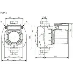 Циркуляційний насос Wilo TOP-Z 25/10 EM RG (2061964) - мініатюра 2
