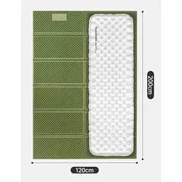 Килимок подвійний складаний IXPE Naturehike CNK2450WS044 алюмінієва плівка (200x120х1.8 см) Синій - мініатюра 4