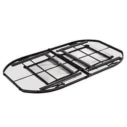 Складний стіл Bo-Camp Woodbine Oval 150x80 cm Black/Wood look (1404230), Коричневий - мініатюра 4