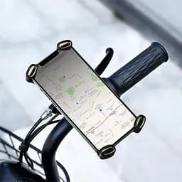 Мото-велотримач для смартфона Baseus Quick to take cycling Holder Applicable Black SUQX-01 - мініатюра 6