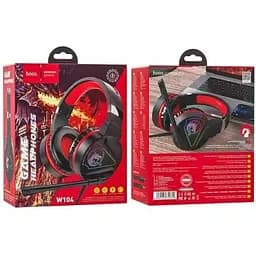 Навушники Hoco Drift Gaming Headphones W104 чорно-червоні - мініатюра 2