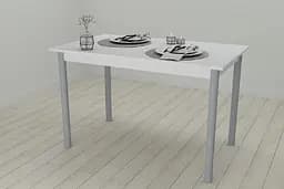 Стол кухонный Ferrum-decor Бенита 75x120x80 Серый ДСП Белое 16мм (FRD-106287)