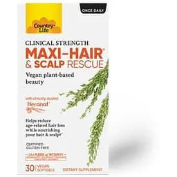 Натуральная добавка Country Life Maxi-Hair and Scalp Rescue, 30 капсул