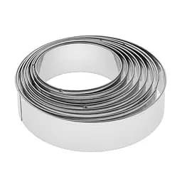 Форми круглі для оформлення страв салатів гарнірів, десертів (8 шт. у комплекті) Ø 6.5/7.5/8/8.5/9/10/11/12 см, Kitchen Master 85855