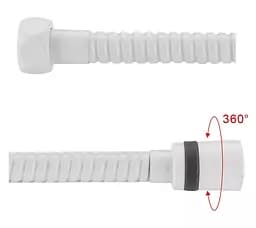 Душевой шланг, латунь, 1500 мм, белый Gappo G45-8, Белый