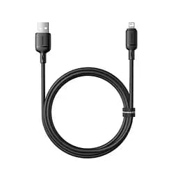 Кабель Baseus Silky Series Fast Charging Cable USB to iP 2.4A 1 м Чорний - мініатюра 3