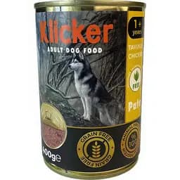Вологий корм Klicker паштет для дорослих собак з куркою 400 г.