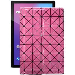 Чехол StatusCASE из экокожи для планшета Blackview Tab 12 Розовый ромб