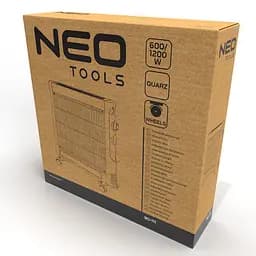 Обігрівач Neo Tools інфрачервоний 1200Вт, кварцовий нагрівальний елемент, чорний - мініатюра 10