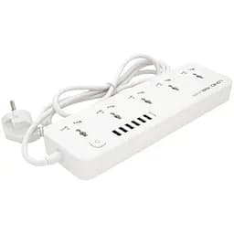Мережевий фільтр LDNIO SС5614, 5 Розеток + 6 USB, 2 м, перетин 3х0.75 мм, White, Box