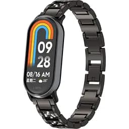 Ремінець DK CDK для Xiaomi Mi Smart Band 10 Metal Band Fitlink Diamond (016444) (black)