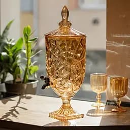 Лимонадниця Amber Ice 5 л із краном для напоїв соку фрешу мохіто Yiwu HP-19-309 - мініатюра 4