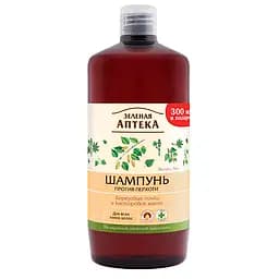 Шампунь Зелена Аптека проти лупи Березові бруньки та рицинова олія, 1000 мл