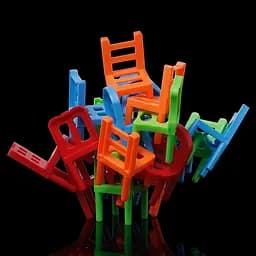 Настільна інтерактивна гра Ummi 301 Balance Chairs (18pcs) Colorful - мініатюра 3