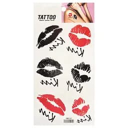 Тимчасове татуювання Kiss Tattoo 1020-HM541 червоно-чорний