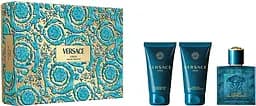 Набор Versace Eros (edt 50ml + 50ml sh/gel + 50ml as/b)