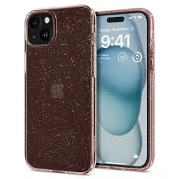 Чохол Spigen Liquid Crystal Glitter Rose Quartz для iPhone 15 (ACS06789) - мініатюра 2