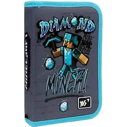 Пенал твердий Yes HP-02 Minecraft, 13х21х3 см, сірий (533400)