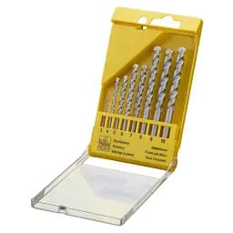 Набір свердел по бетону,цеглі,каменю DeWalt Extreme 8 шт. 3, 4, 5, 6, 7, 8, 9, 10 мм пластиковий пенал (DT9288)