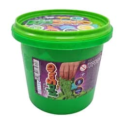 Набор креативного творчества "Кинетический песок" KidSand" Danko Toys KS-01-01 ведро 1000 г Зеленый