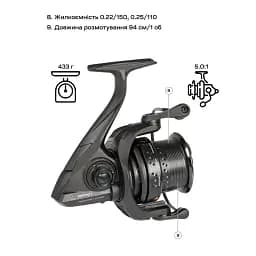 Котушка Brain NRG SE 5500S 10+1BB - мініатюра 9