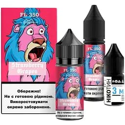 Набор компонентов для самозамеса солевой жидкости для вейпа Flavorlab FL350 30 мл 0-50 мг Strawberry Grapes Клубника Виноград (15406)