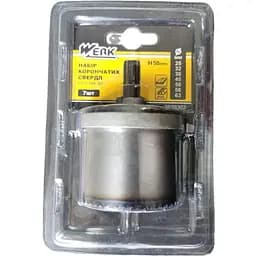 Набір свердел по гіпсокартону та дереву Werk корончатих H50 мм 7 шт. (101841)