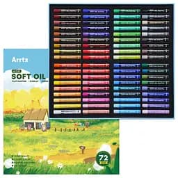 Пастель масляная мягкая Arrtx AOP-S01-72A, 72 цвета