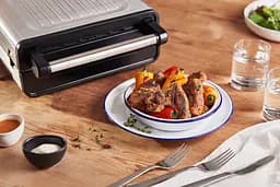 Гриль George Foreman 28000-56 Smokeless Grill 1575 Вт антипригарне покриття білий/сталь (28000-56) - мініатюра 11