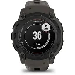 Смарт-годинник Garmin Instinct E 40 mm Black with Charcoal Silicone Band (010-02932-13)