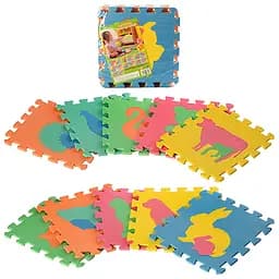 Килимок Мозаїка EVA, фігурки тварин, 10 деталей, 29x29x8 см, M2738