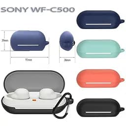 Чохол BeCover Silicon для Sony WF-C500 Dark Green (712022) - мініатюра 3