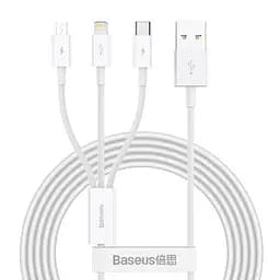 Кабель 3-в-1 Baseus Superior Series USB - на 3 разъема M + L + C 150 см CAMLTYS-02
