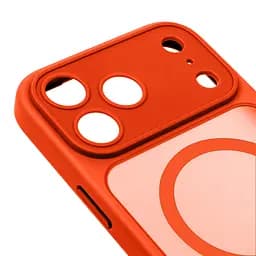 Чехол для Apple iPhone 17 Pro, Lush MagCase, оранжевый, противоударная панель-накладка из TPU и PC, полупрозрачный чехол с MagSafe (с магнитом), с защитой камеры, поддержка беспроводной зарядки, защита всего корпуса, ArmorStandart (ARM87492) - мініатюра 4