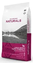 Сухий холістик корм Diamond Naturals Puppy Large Breed Lamb&Rice з ягням для цуценят великих порід, 15 кг