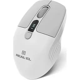Комп'ютерна мишка Real-El RM-480W Wireless/Bluetooth White (EL123200050) - мініатюра 2