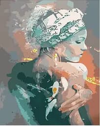 Набір для розпису по номерах Жіноча ніжність, Strateg, 30x40 см, SS6772