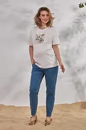 Вільні легкі джинси Mom для вагітних Sheldon denim L Юла Мама Блакитний - мініатюра 5